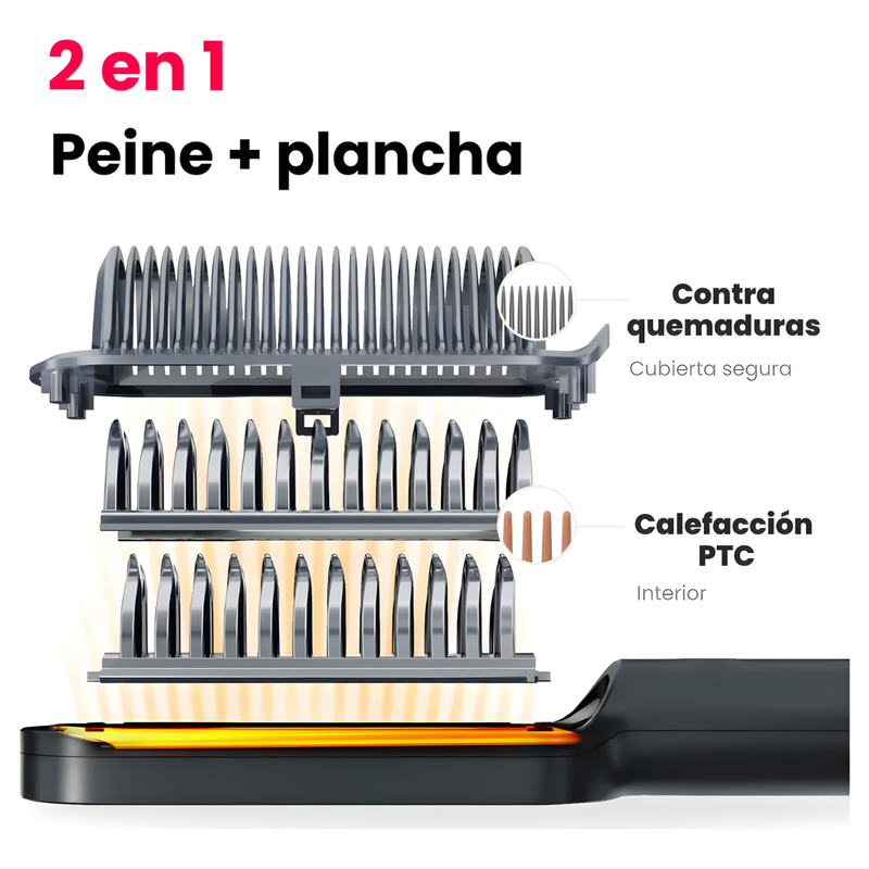[OFERTA ESPECIAL] ONDA TURMALINA PRO - CEPILLO ALISADOR PLANCHA 2 EN 1